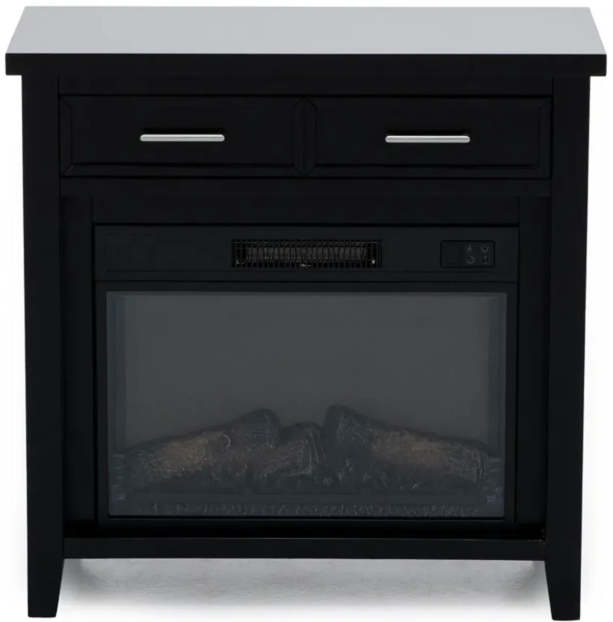 Essentials Black 32" Fireplace