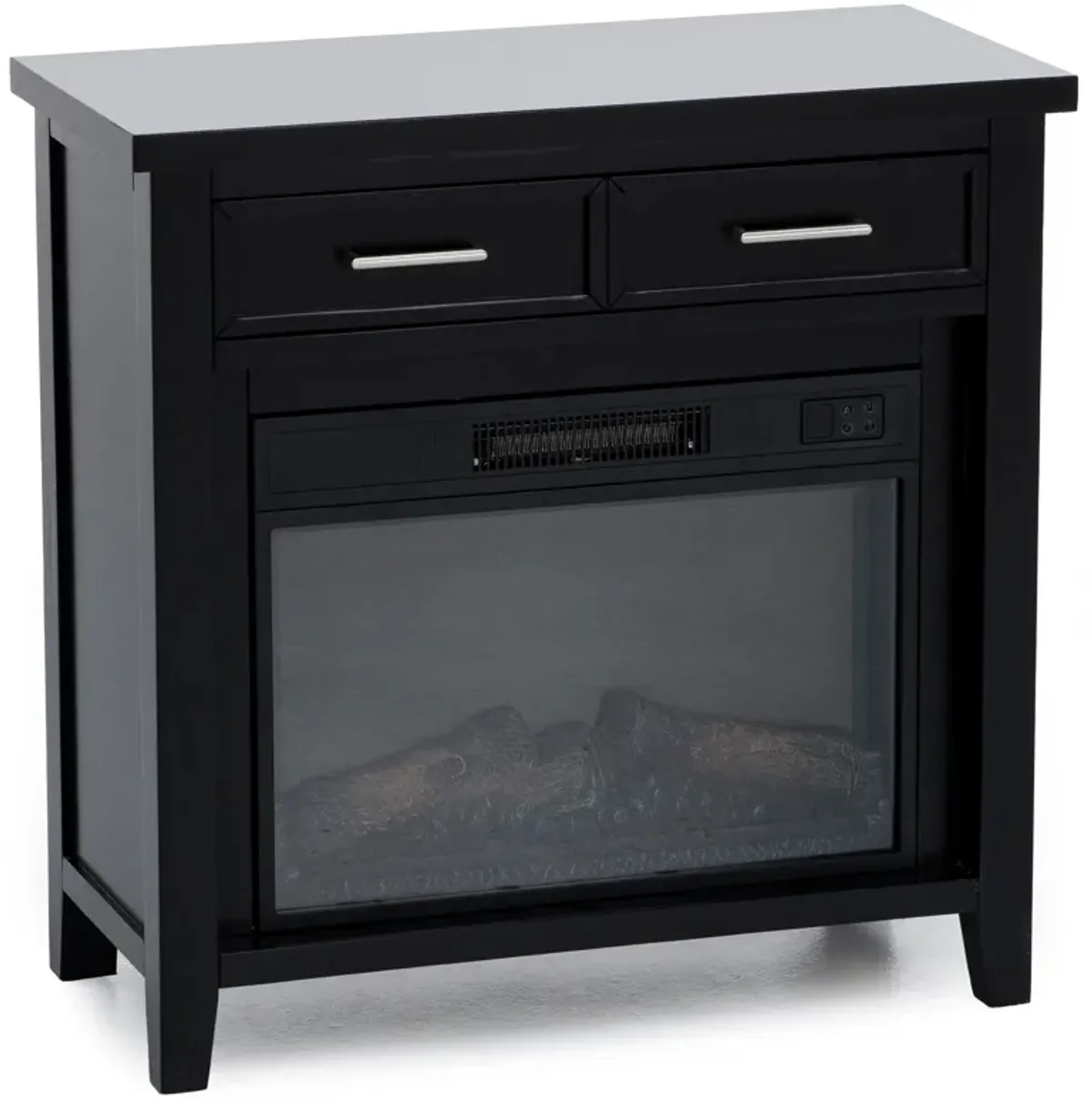 Essentials Black 32" Fireplace