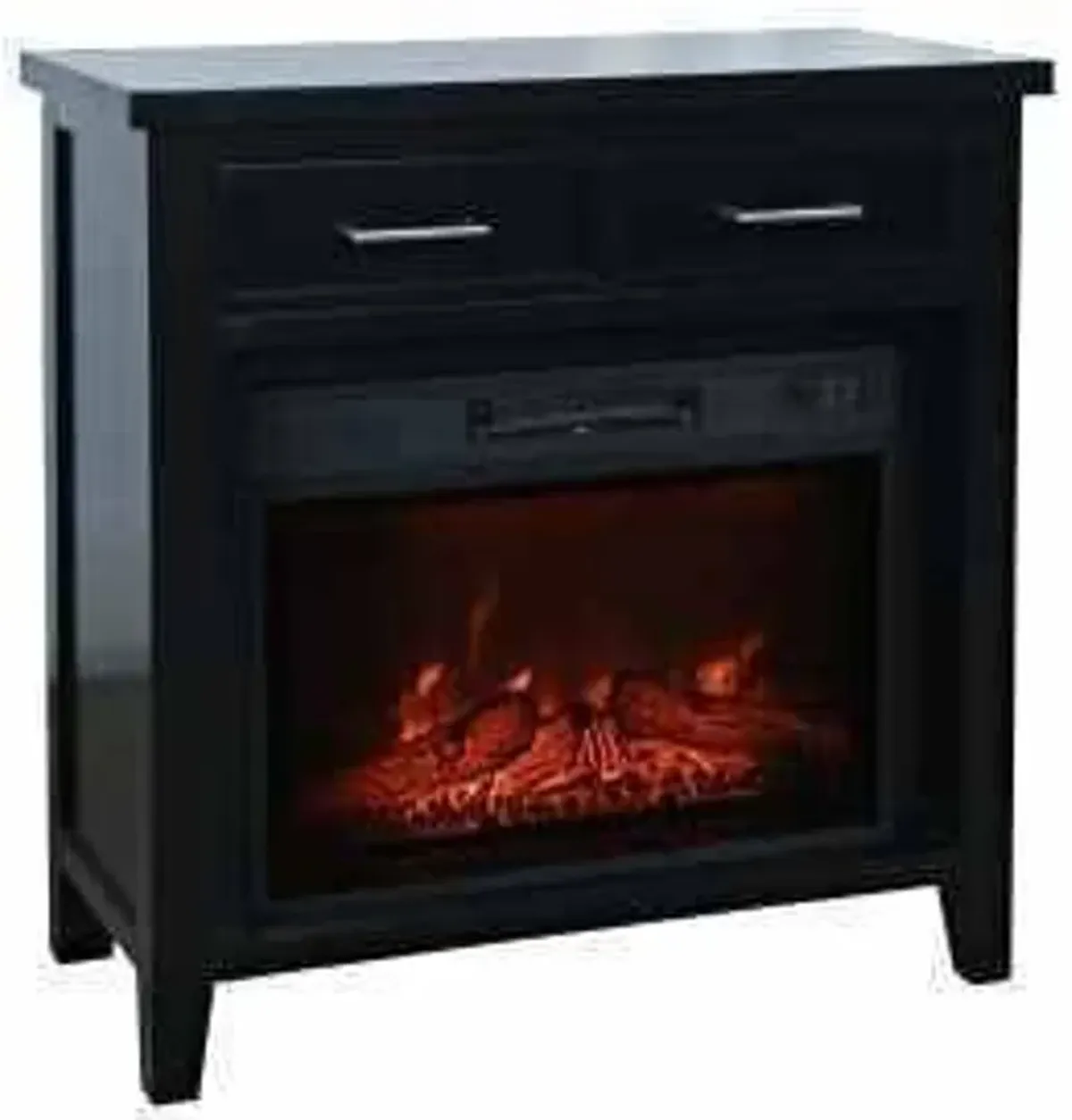 Essentials Black 32" Fireplace