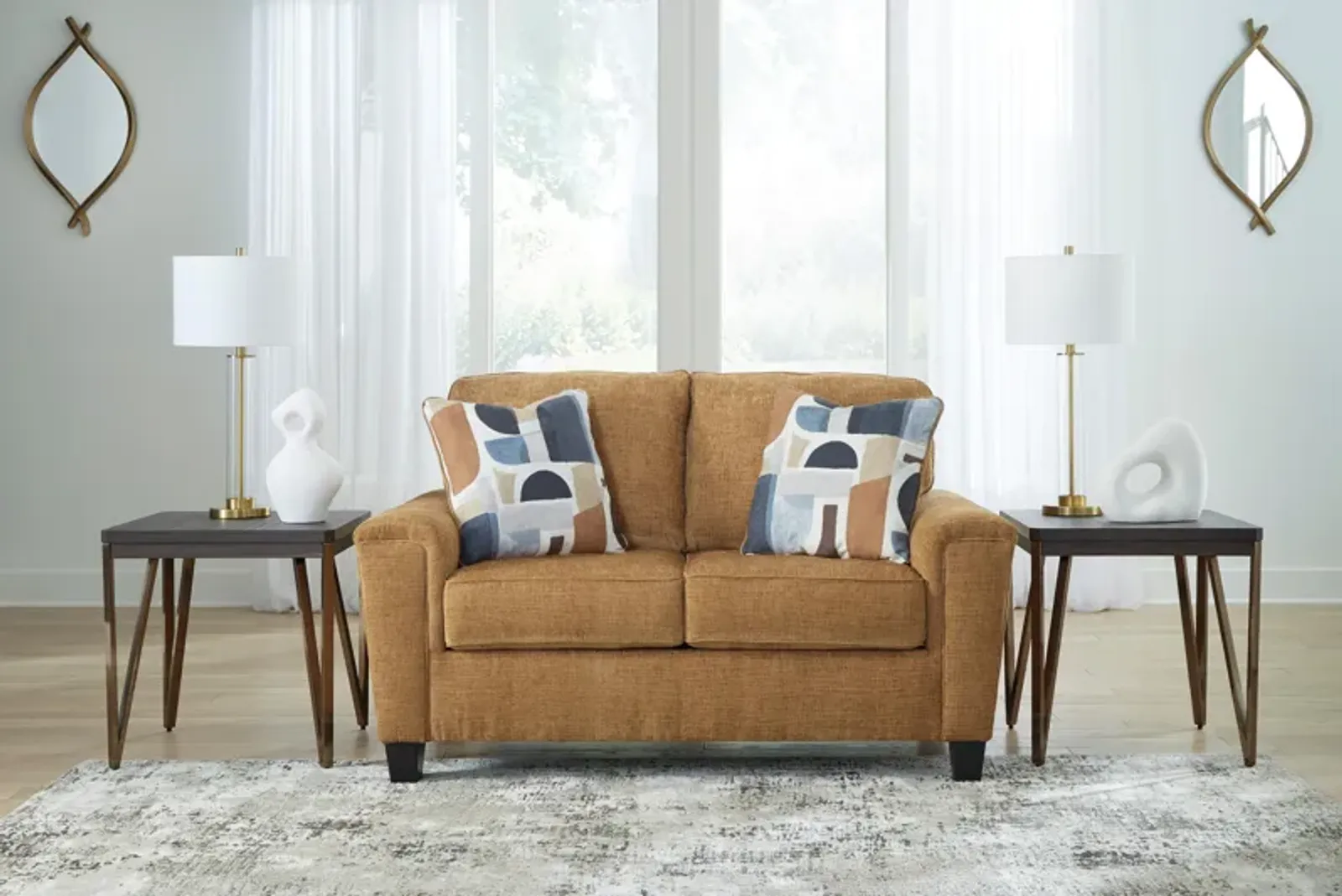 Erin Loveseat in Honey