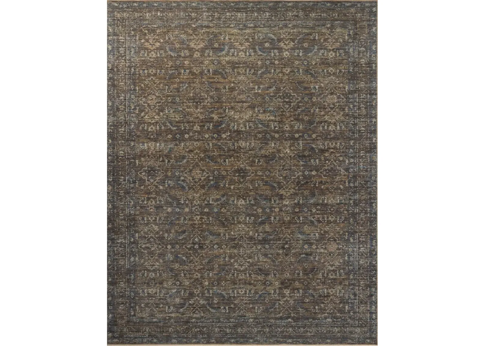 Heritage Lagoon/Tobacco Area Rug 6'W x 9'L