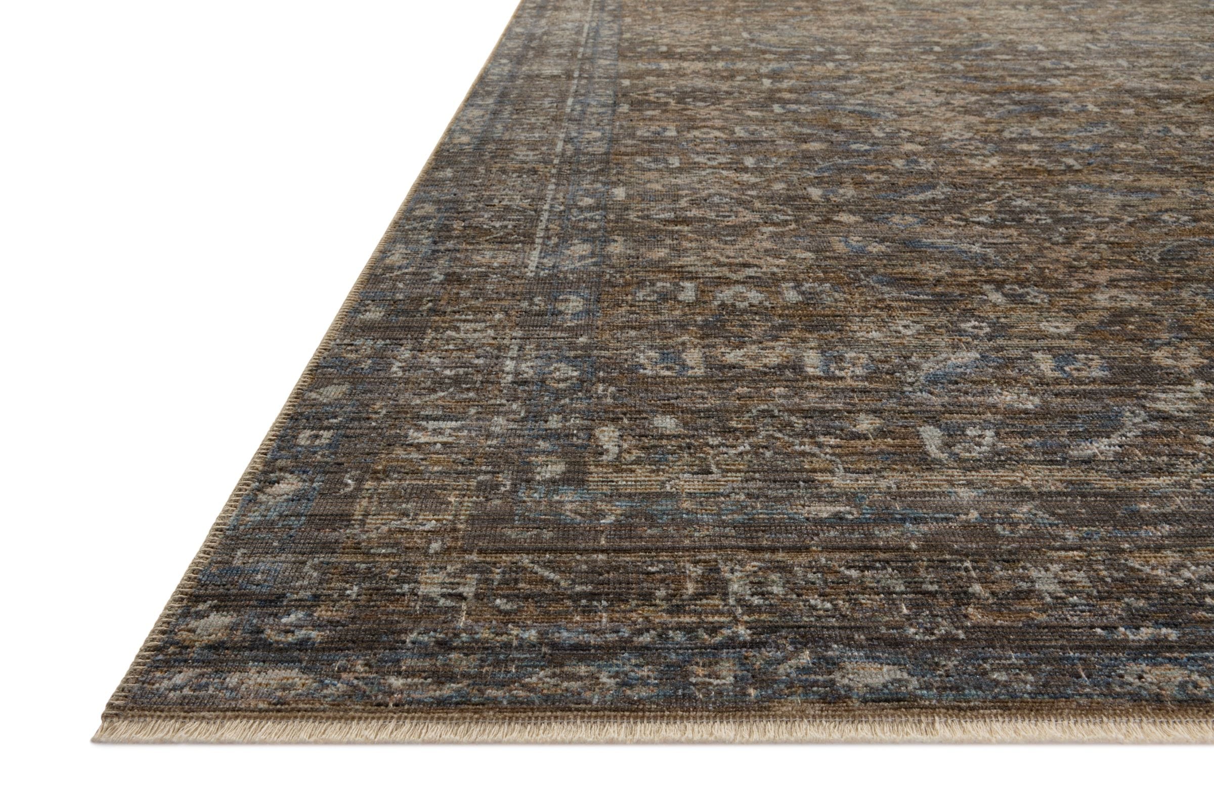 Heritage Lagoon/Tobacco Area Rug 9'W x 12'L