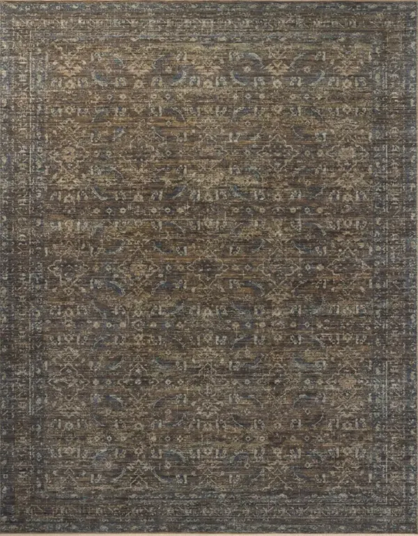 Heritage Lagoon/Tobacco Area Rug 9'W x 12'L