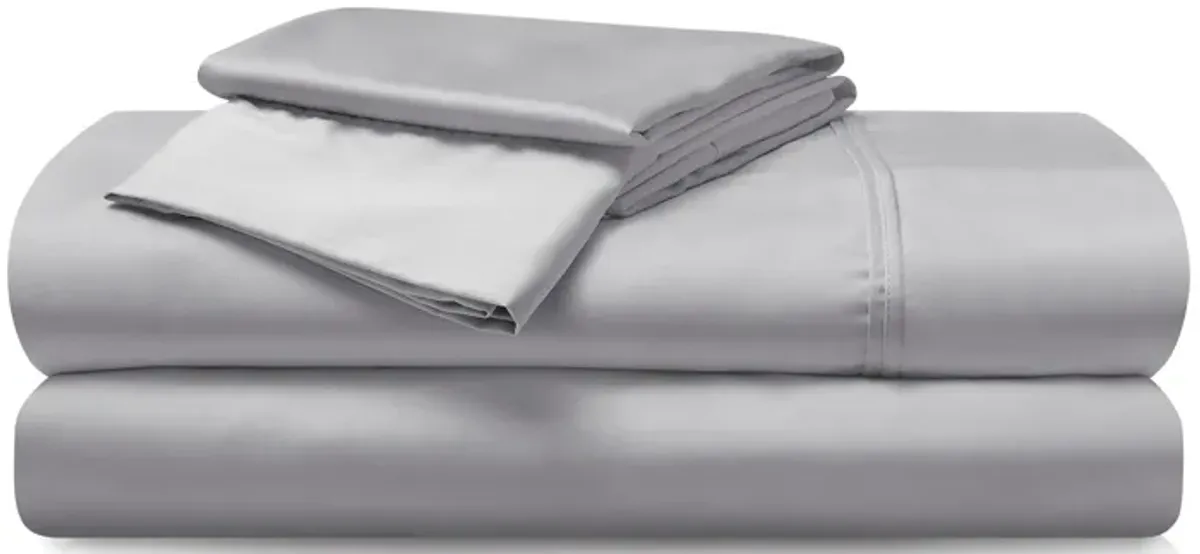 Hyper-Cotton Light Grey California King Sheet Set