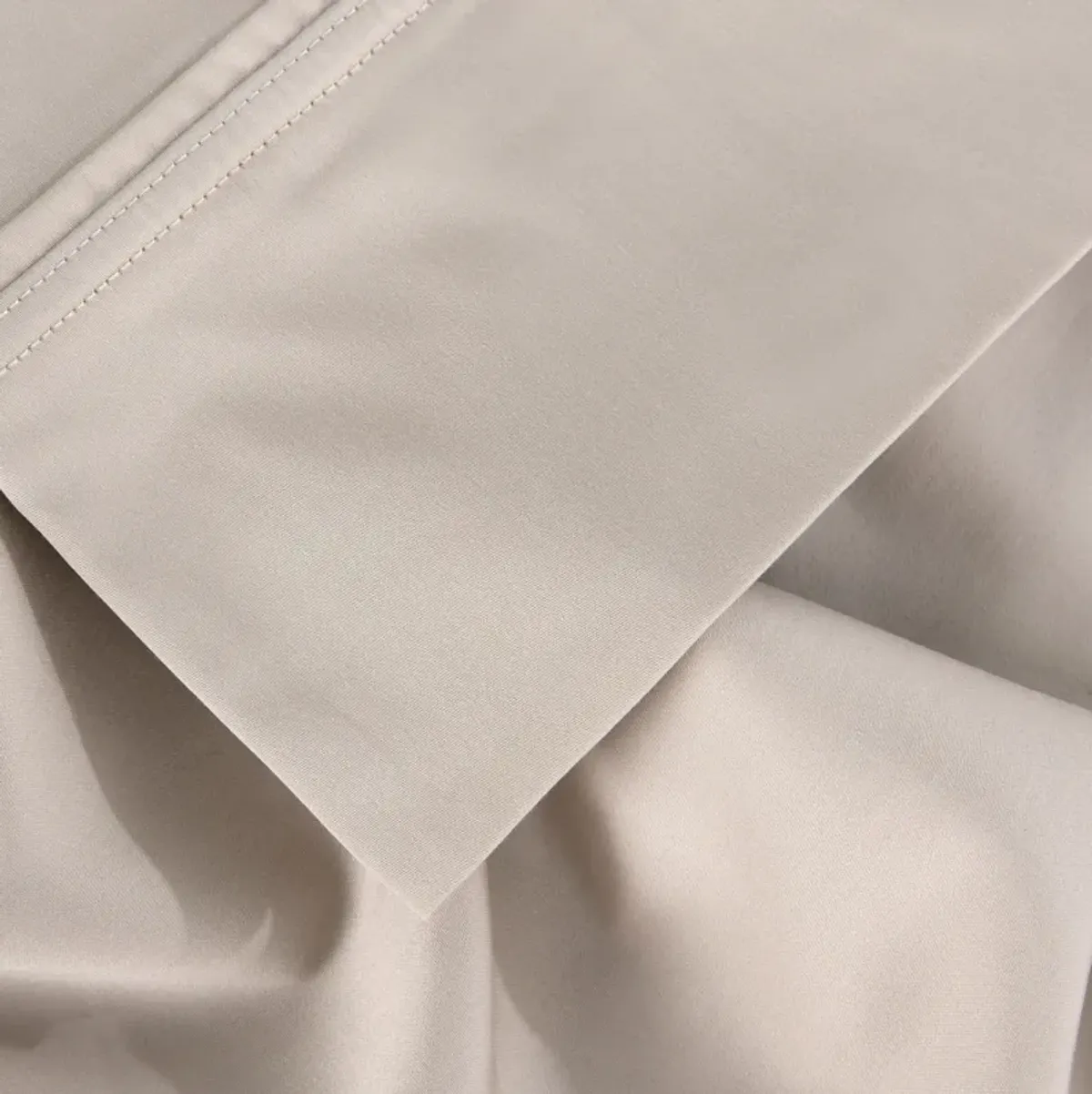 Hyper-Cotton Medium Beige Split Head Queen Sheet Set