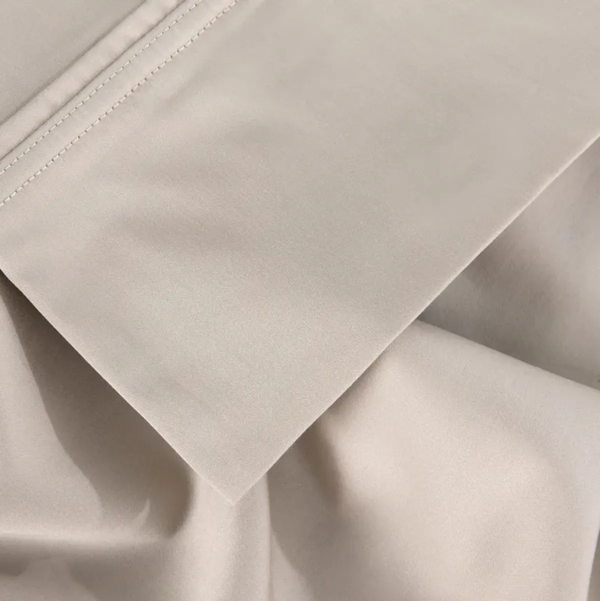 Hyper-Cotton Medium Beige Split Head Queen Sheet Set