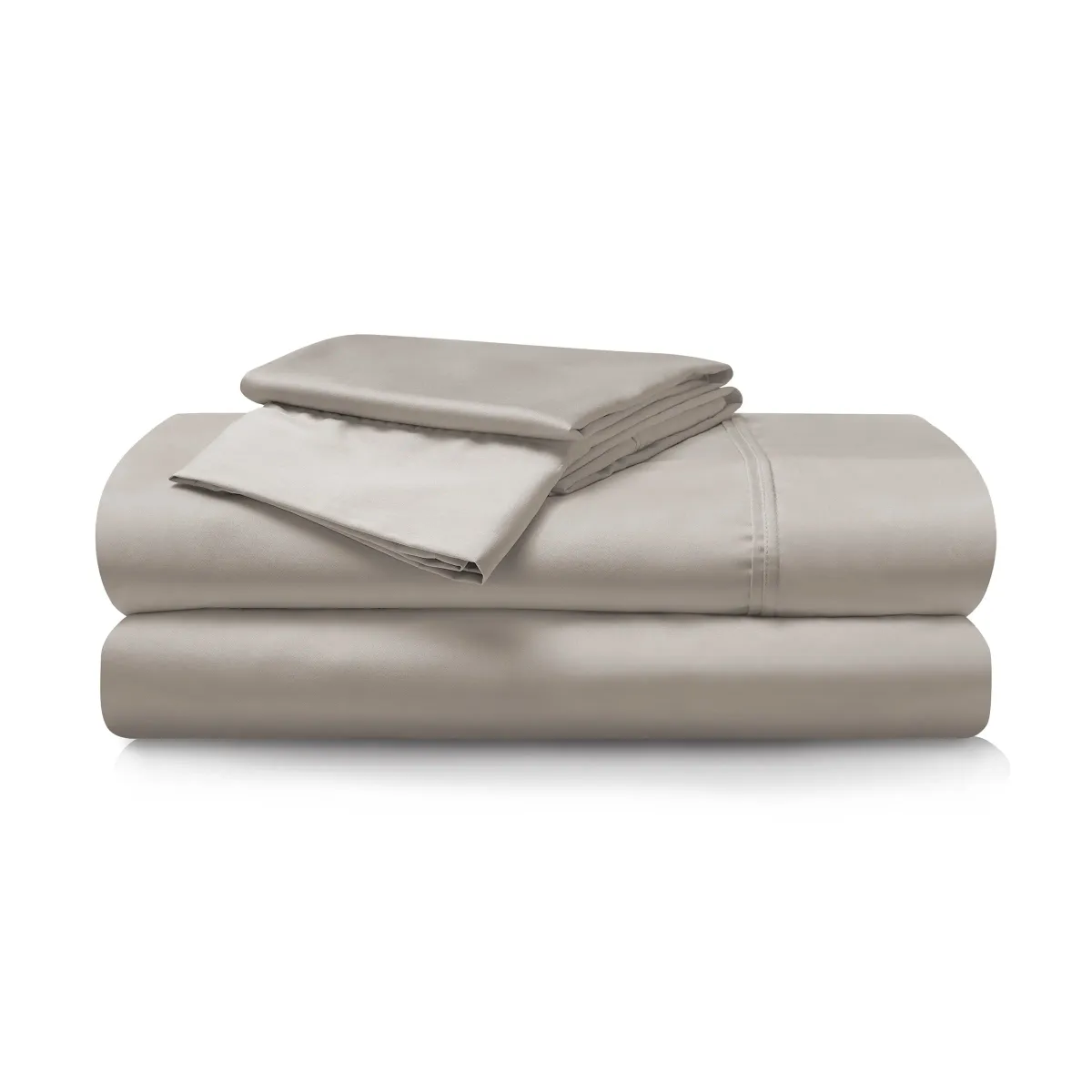 Hyper-Cotton Medium Beige Split Head Queen Sheet Set