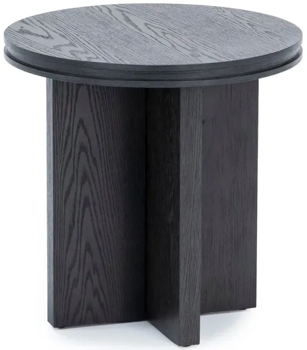 Flexsteel Waterfall Ebony Round End Table