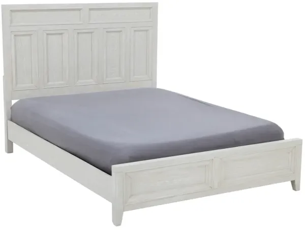 Mill Creek King Panel Bed In White