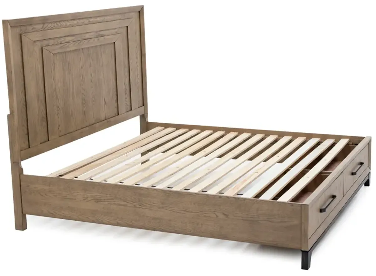 Lincoln Queen Panel Storage Bed