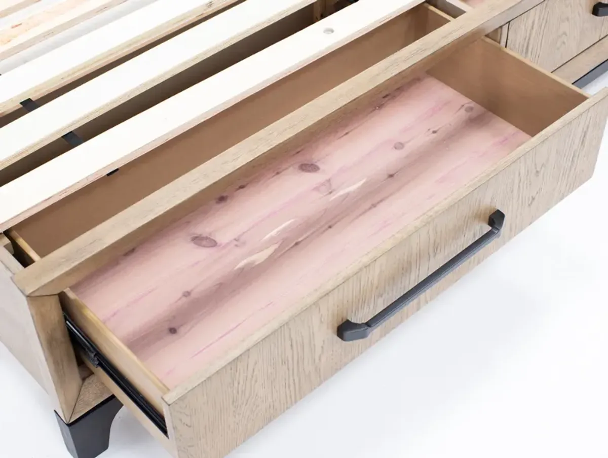 Lincoln King Panel Storage Bed