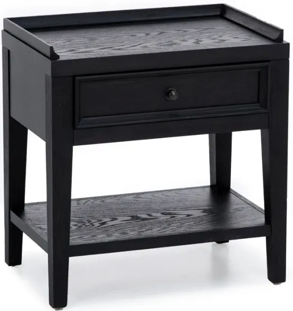 Mill Creek One Drawer Nightstand In Ebony