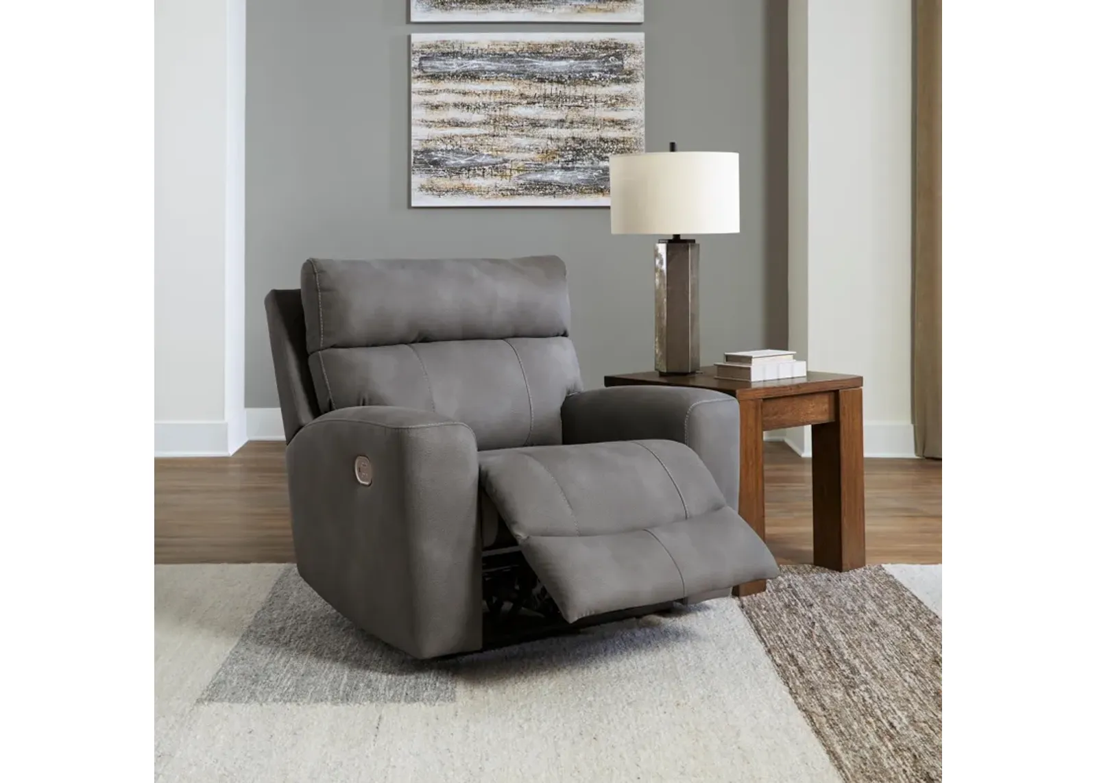 Millennial Power Headrest Zero Gravity Wall Saver Recliner in Slate