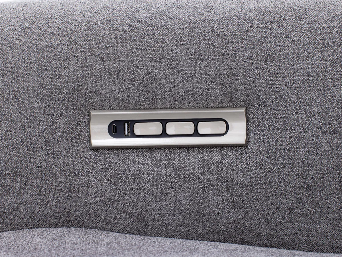 Surround 4-Pc. Fully Loaded Reclining Sectional With Sleeper And Bluetooth Speakers In Trento/Dove I