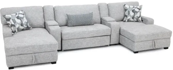 Victoria 5-Pc. Power Reclining Modular With Sleeper