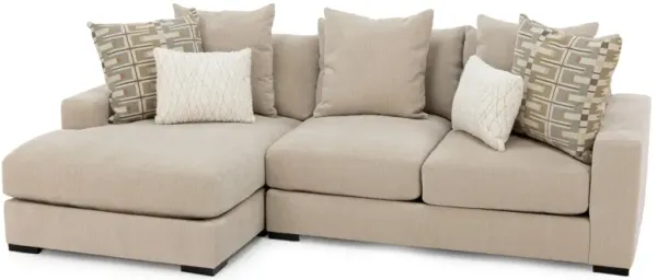 Lombardy 2-Pc. Chaise Sofa Left-Facing In Oat