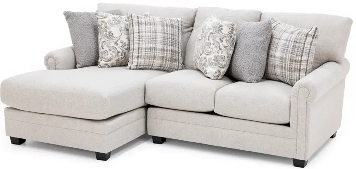 Dixie 2-Pc. Chaise Sofa In 26 Linen In Left-Facing