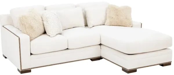 California 2-Pc. Chaise Sofa In Rover Snow In Right-Facing