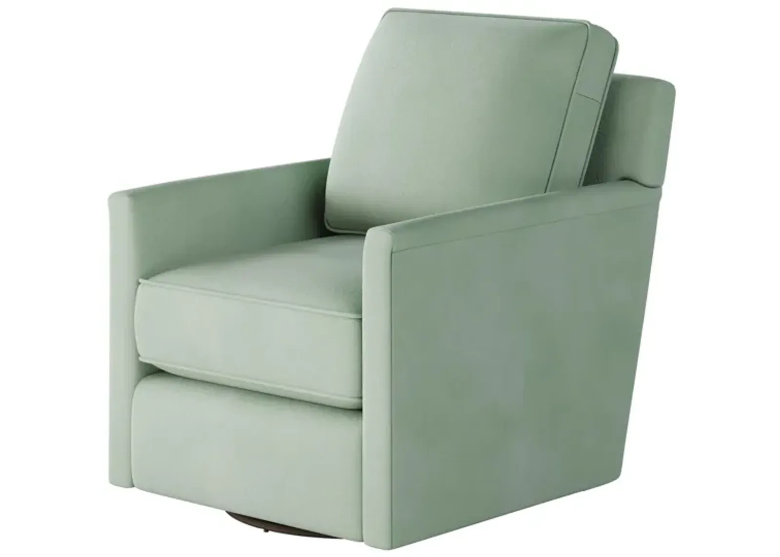 Fawn Swivel Glider Accent Chair in Eucalyptus