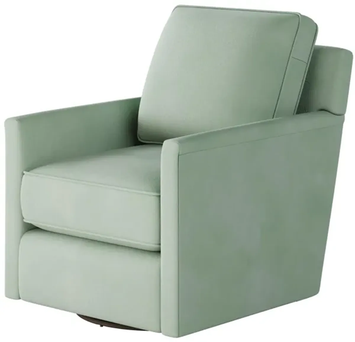 Fawn Swivel Glider Accent Chair in Eucalyptus