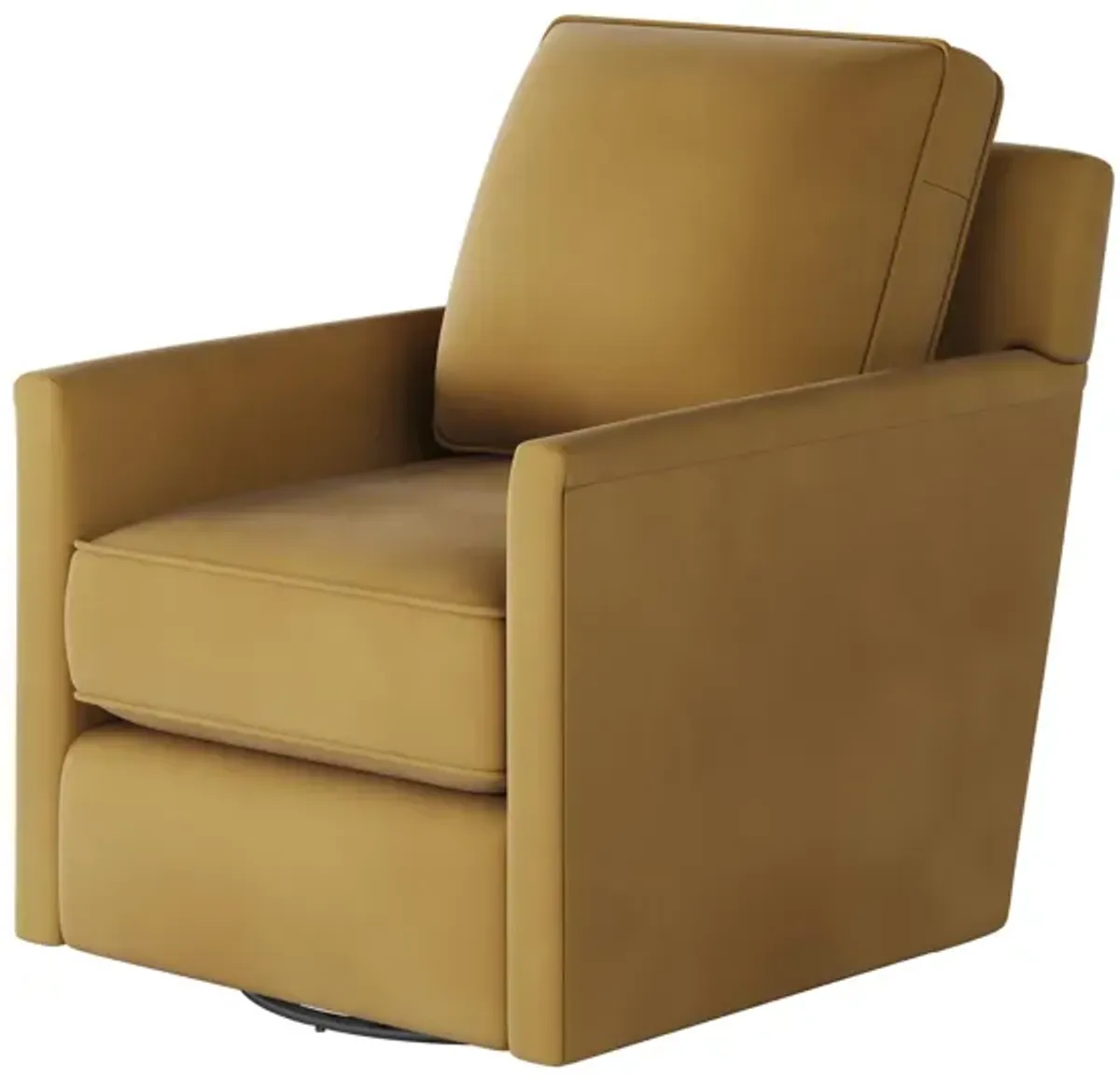 Fawn Swivel Glider Accent Chair in Harvest