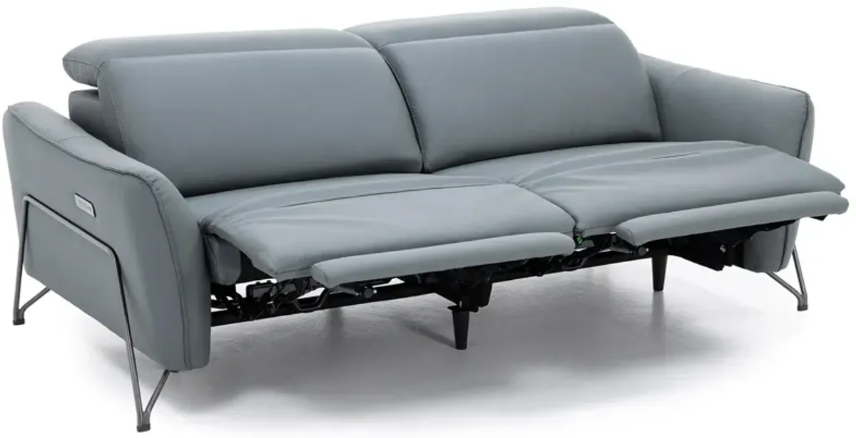 Axl Leather Power Headrest Reclining Sofa