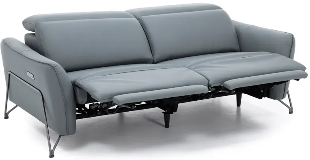 Axl Leather Power Headrest Reclining Sofa