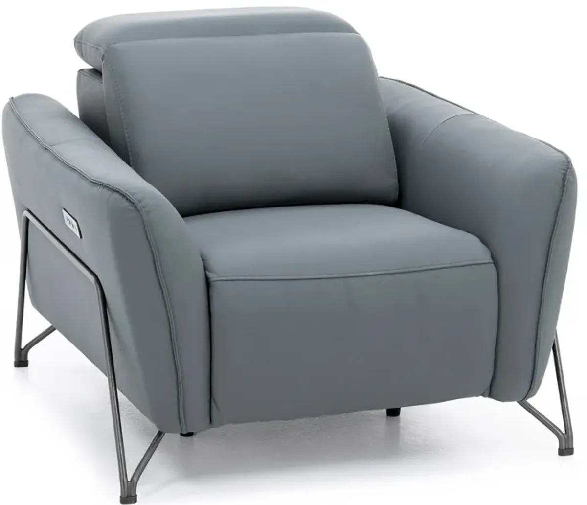 Axl Leather Power Headrest Recliner