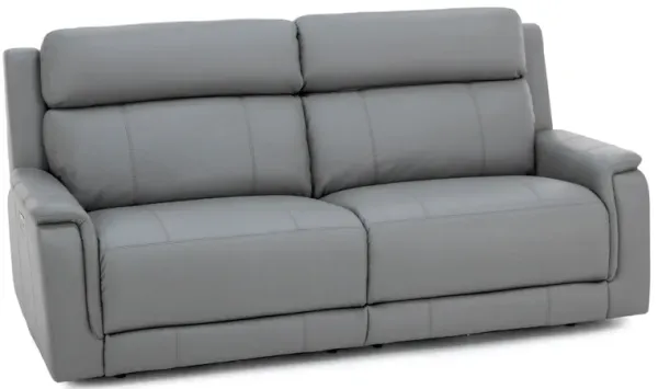Elizabeth Power Headrest Zero Gravity Reclining Sofa in Smoke