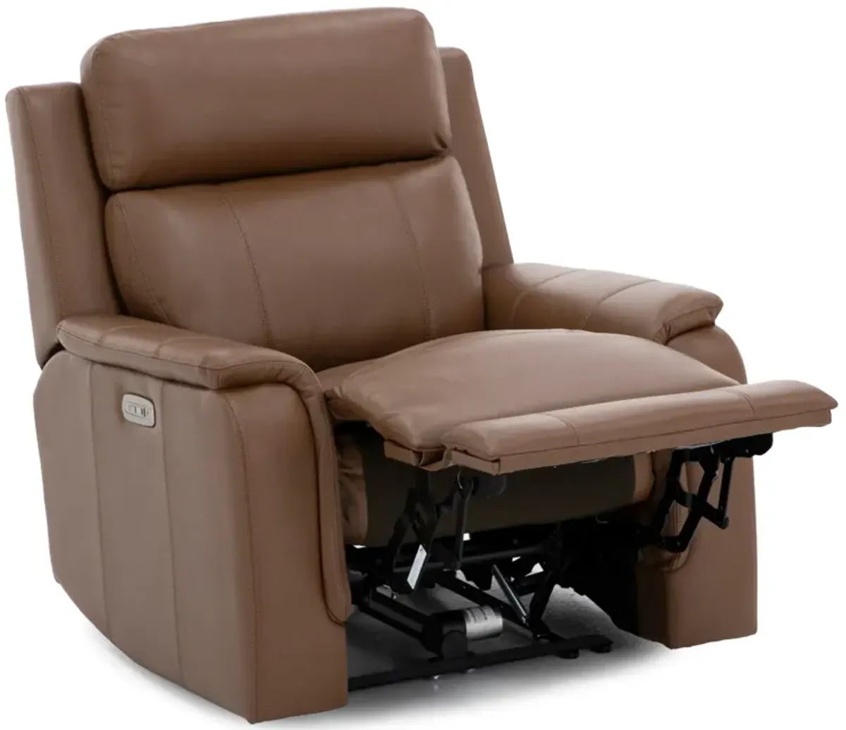 Elizabeth Power Headrest Zero Gravity Recliner in Saddle
