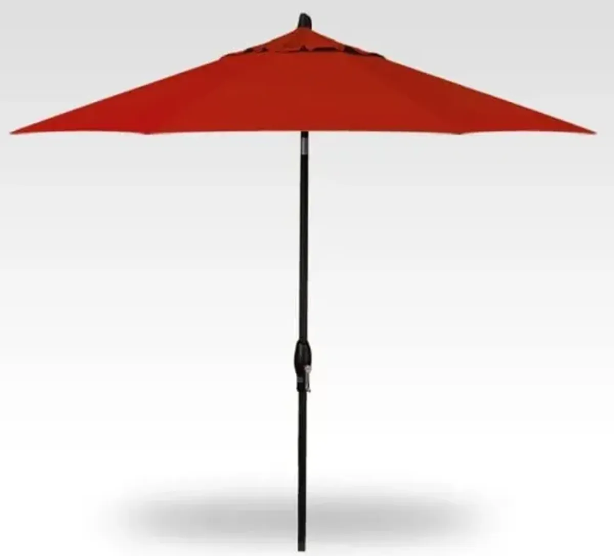 9' Auto Tilt Red Umbrella