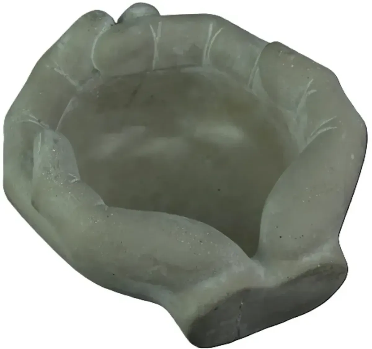 Grey Hand Pot 9.5"W x 4.75"H