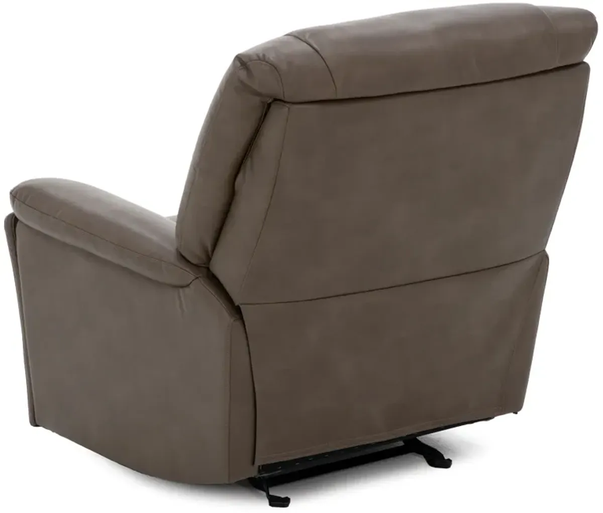 Flexsteel Perfect Match Plush Fully Loaded Glider Recliner in Smoke