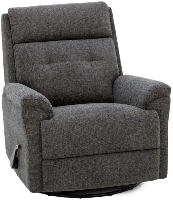 Flexsteel Perfect Match Sophisticated Swivel Glider Recliner in Granite