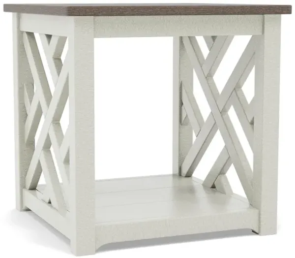 Chippendale Accent Table in Sand/Kona