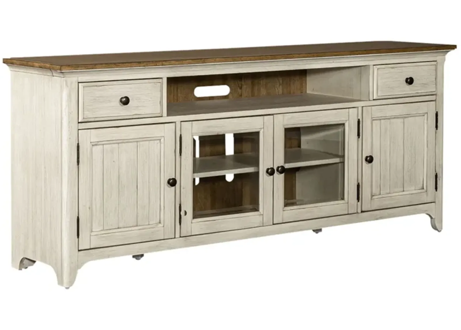 Farmhouse Reimagined Entertainment TV Stand