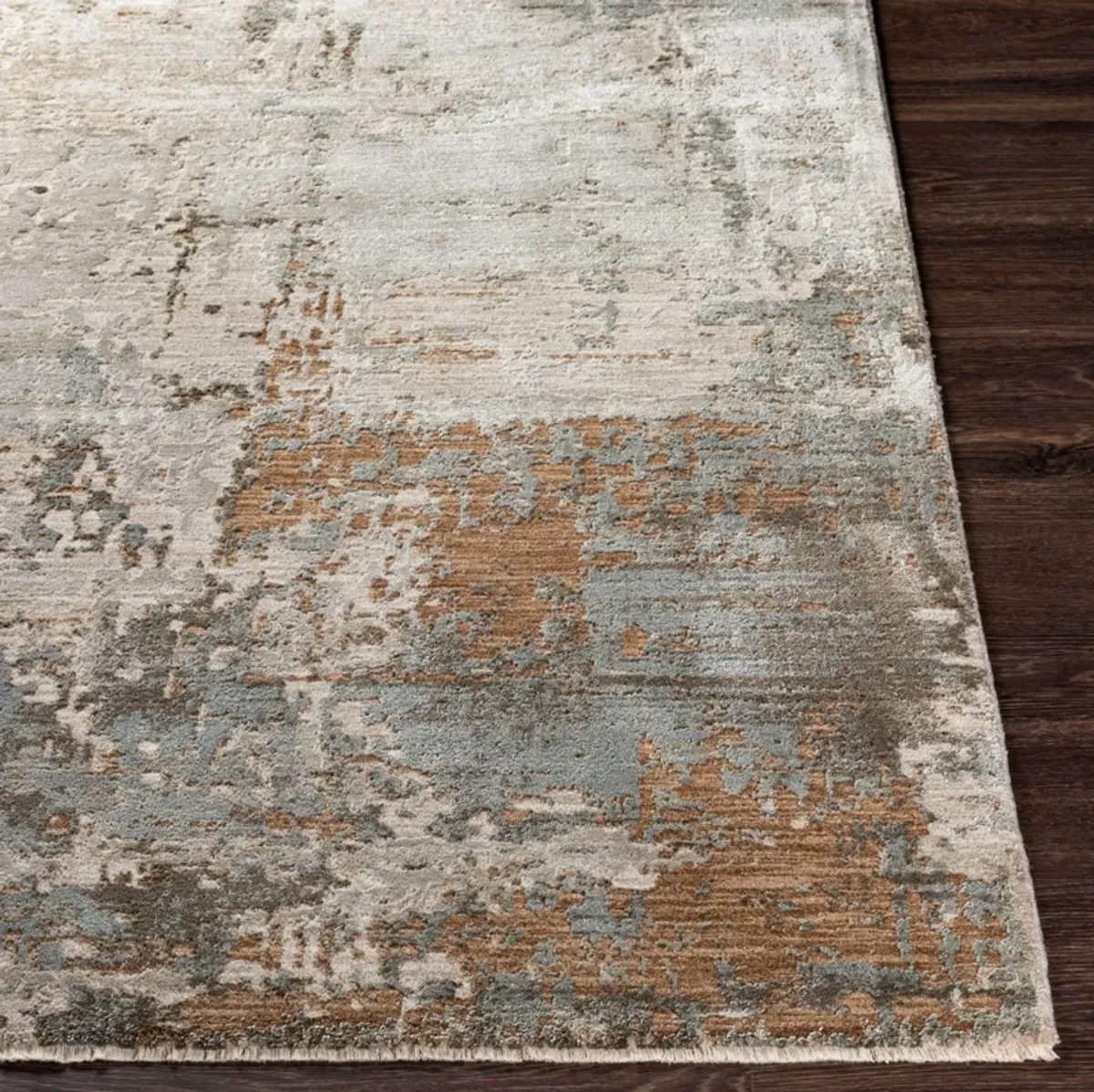 Brunswick Sage/Charcoal Abstract Area Rug 7'10"W x 10'3"L