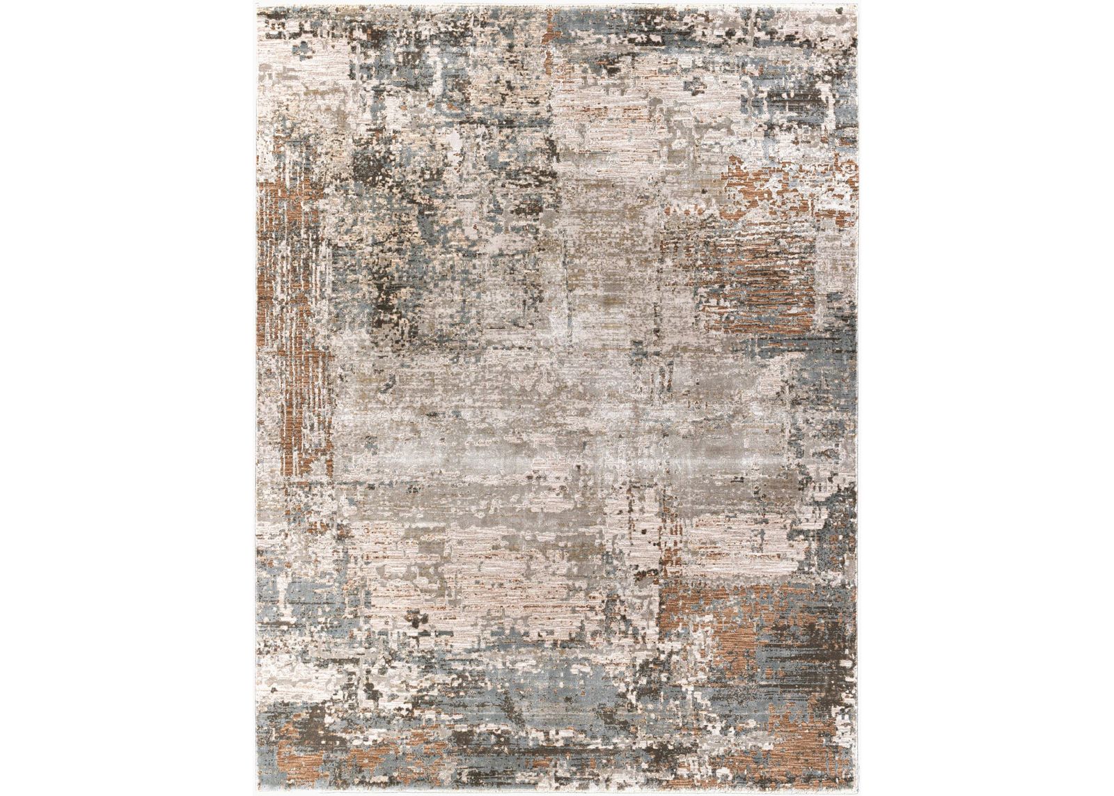 Brunswick Sage/Charcoal Abstract Area Rug 7'10"W x 10'3"L