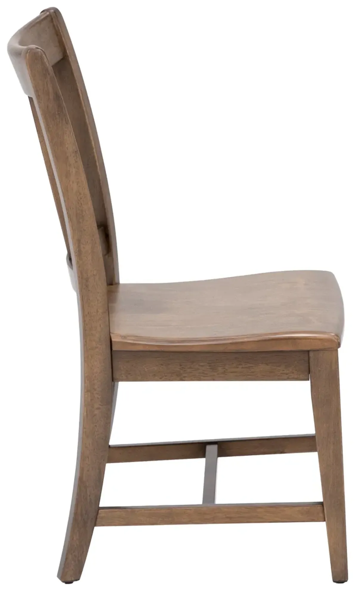 Kincaid Kafe Splat Back Side Chair Wood Seat