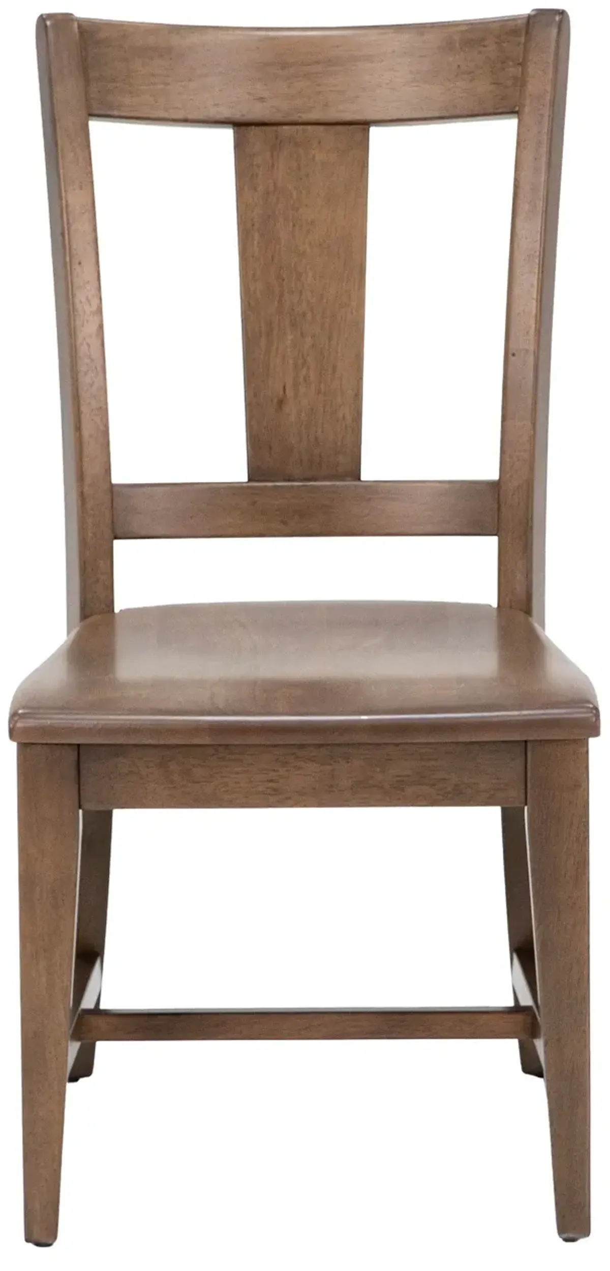 Kincaid Kafe Splat Back Side Chair Wood Seat In Ash Latte