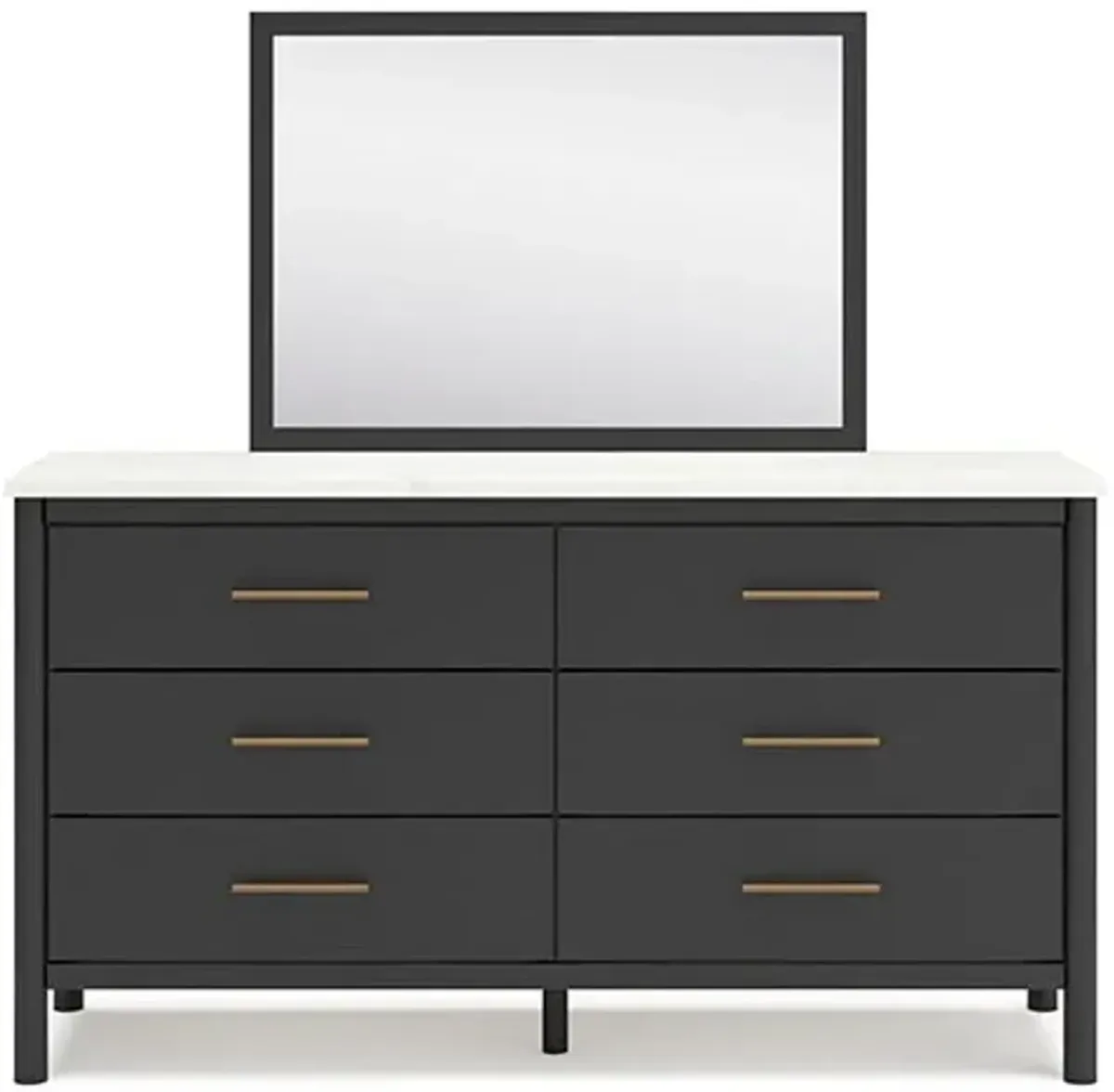Hudson Mirror In Og Black