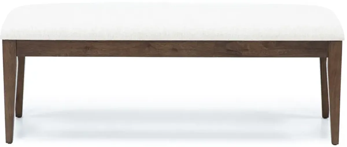 Kincaid Kafe Upholstered Bench In Ash Mocha