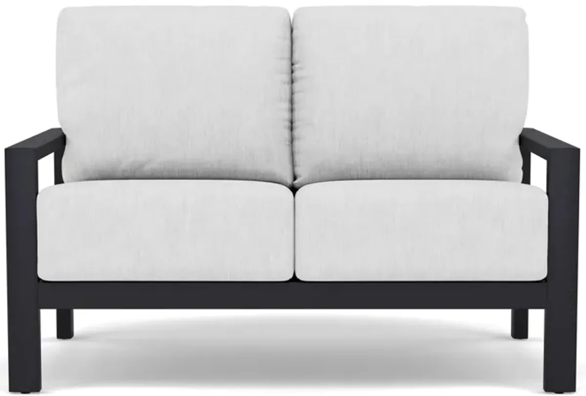 Elements Onyx/Canvas Granite Cushion Loveseat