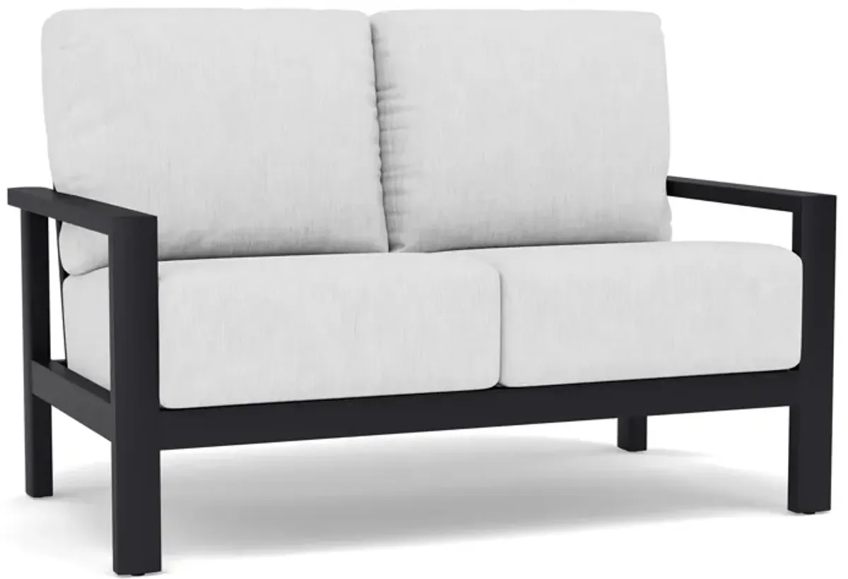 Elements Onyx/Canvas Granite Cushion Loveseat