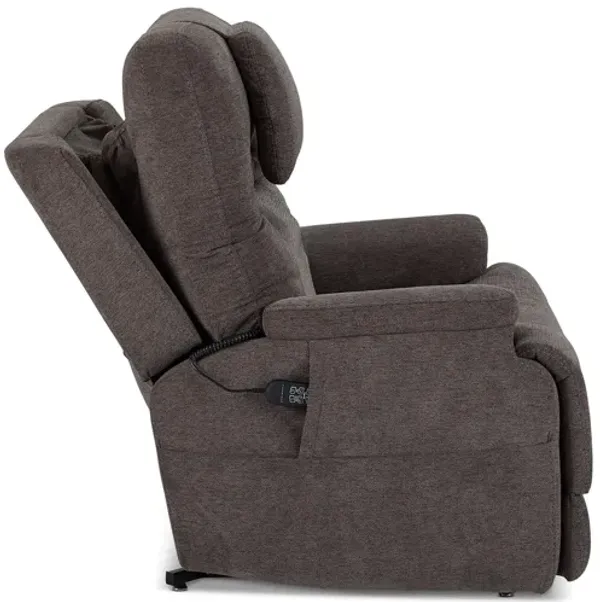 Flexsteel Zecliner Model 2 Fully Loaded Sleep Lift Chair With Heat And Massage in Umber