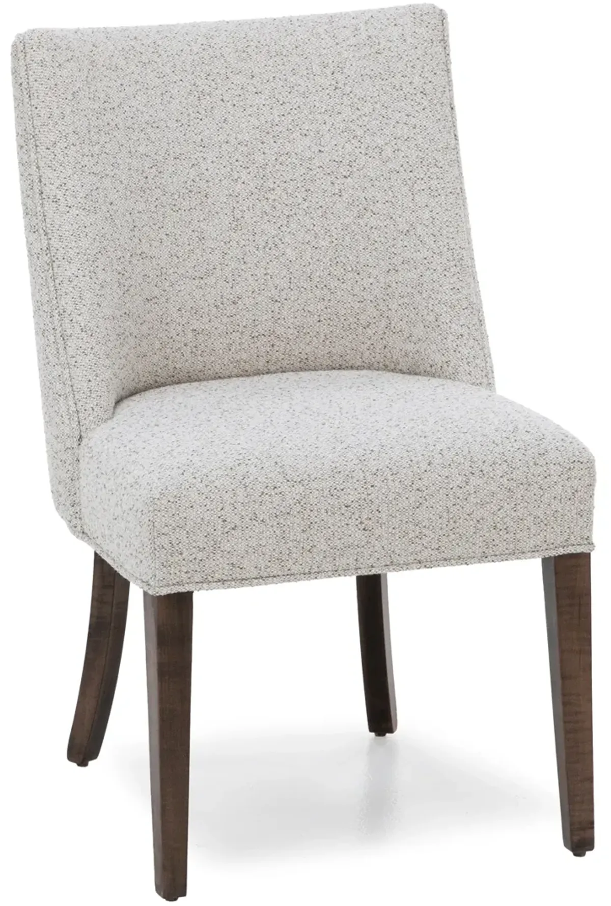 Mavin Grace Upholstered Side Chair With Performance Fabric In 409 Cocoa / 2007 Chitchat Hemp
