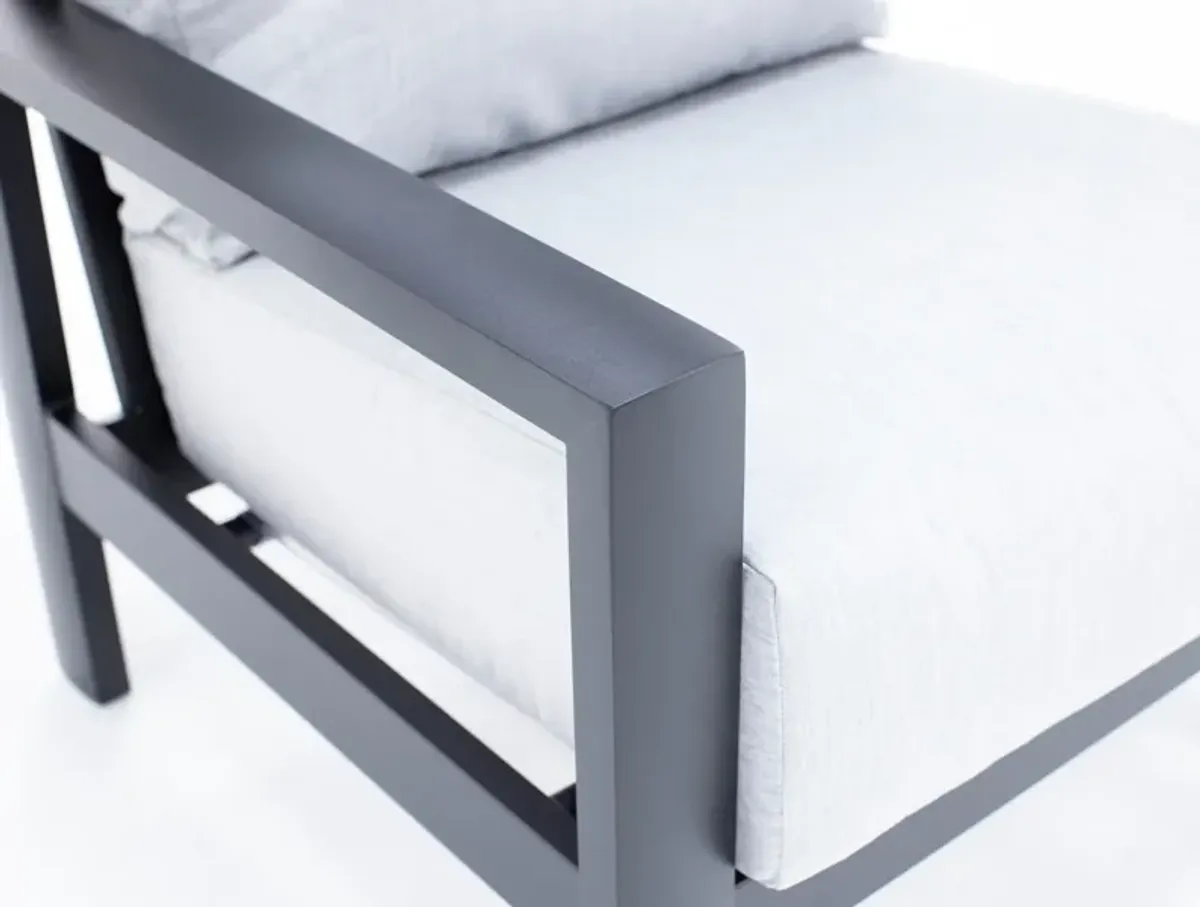 Elements Onyx/Canvas Granite Cushion Chat Chair