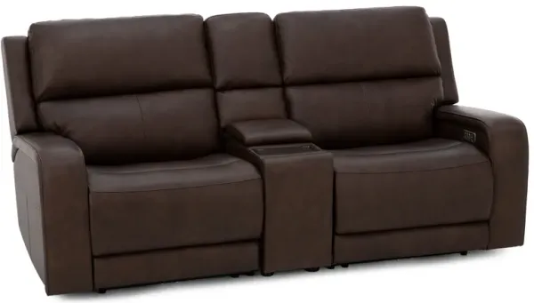 Flexsteel Harbor 3-Pc. Fully Loaded Reclining Console Loveseat With Heat and Massage