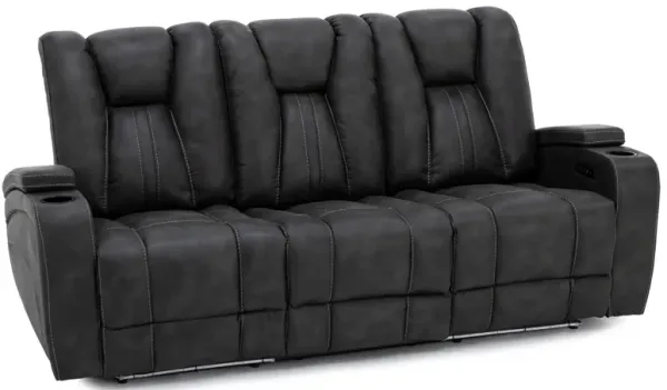 Dakota Power Headrest Zero Gravity Reclining Sofa With Drop Down Table
