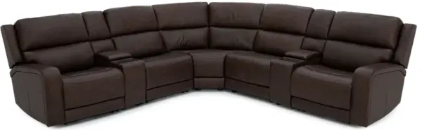 Harbor 7-Pc. Fully Loaded Reclining Modular With Heat and Massage